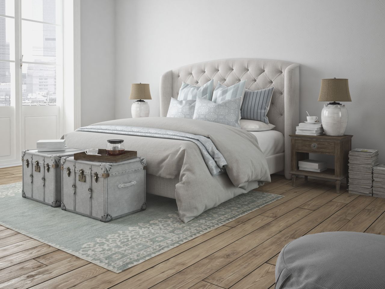 Aranżacja sypialni w stylu glamour – co powinno się w niej znaleźć