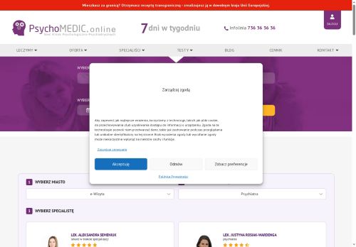 NZOZ PSYCHOMEDIC.PL KLINIKA PSYCHOLOGICZNO-PSYCHIATRYCZNA Michał Niewiński